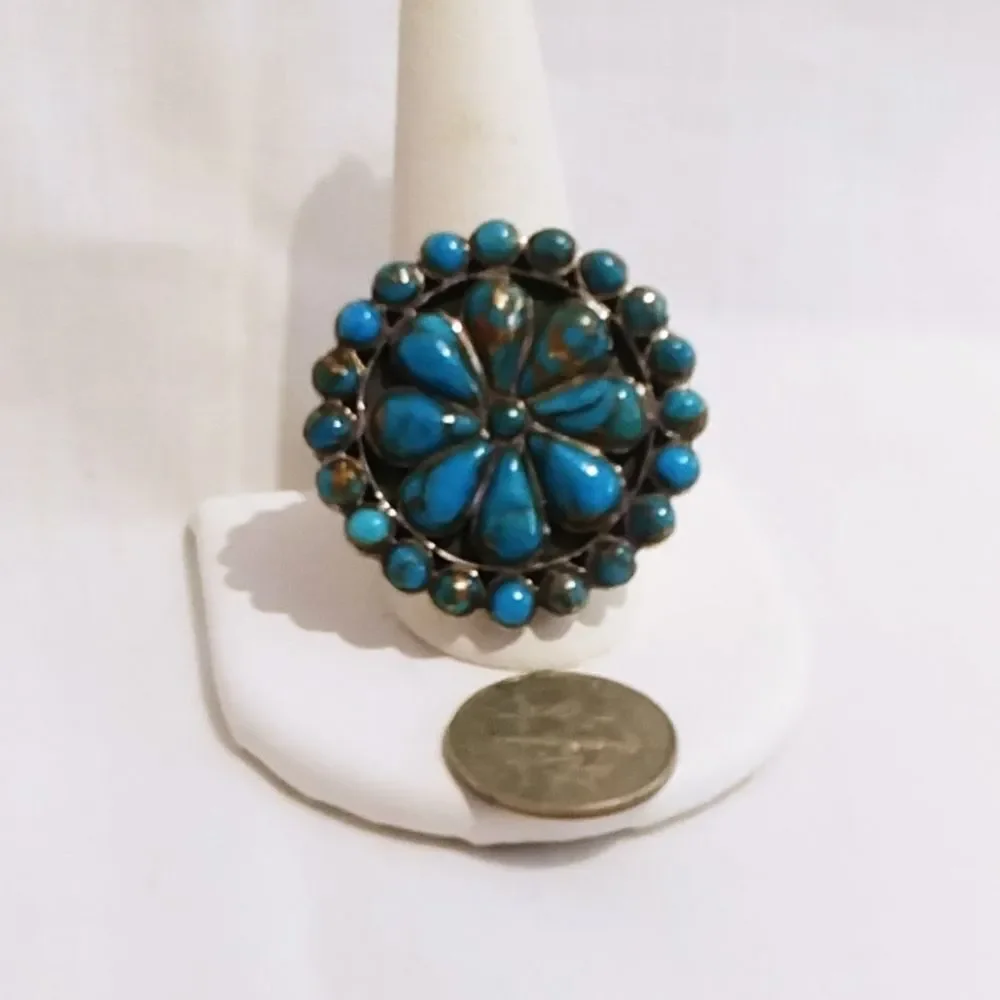 Mojave Blue Turquoise Sterling Silver Ring